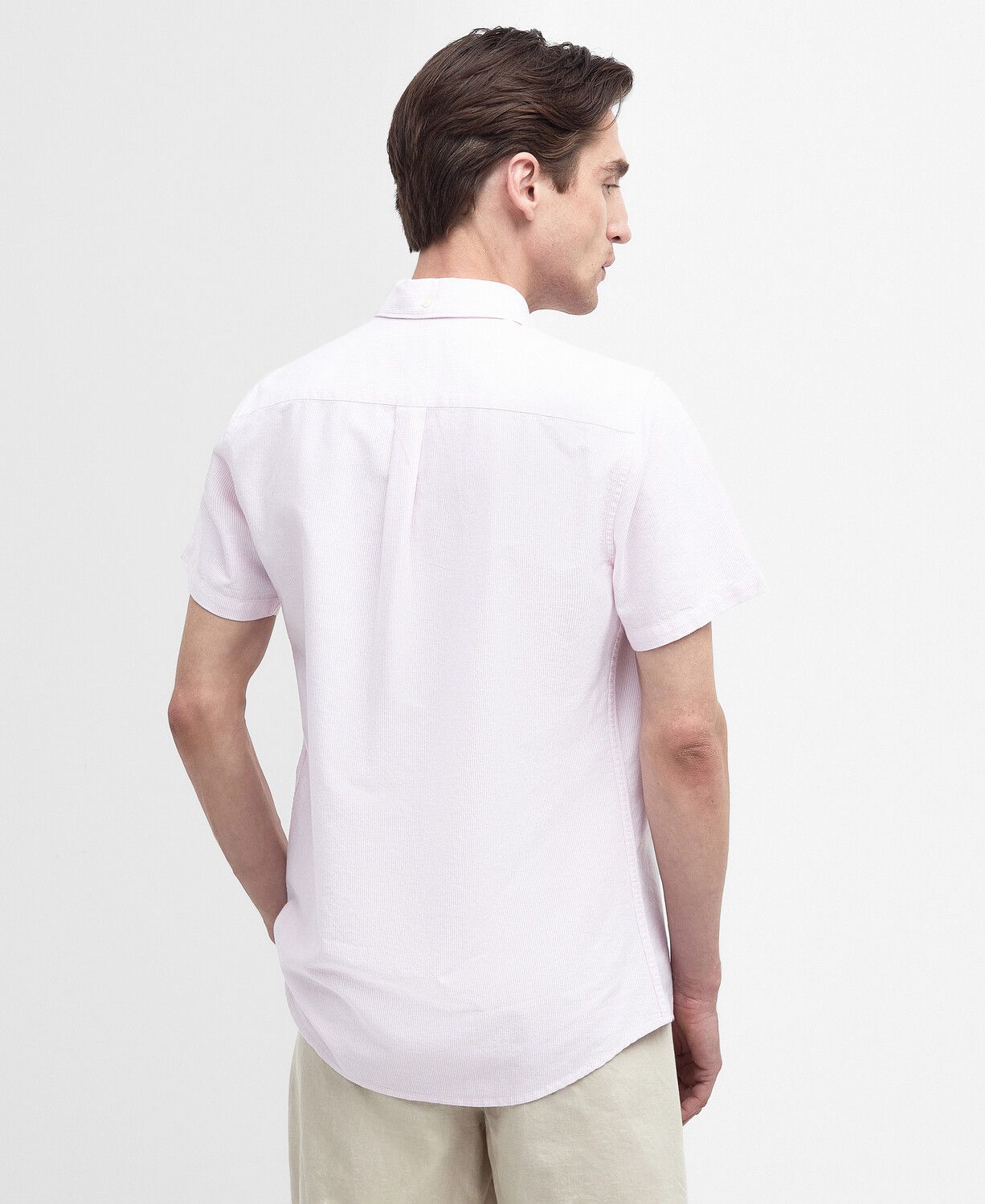 Barbour Oxtown Short Sleeve Tailored Shirt Pink 3