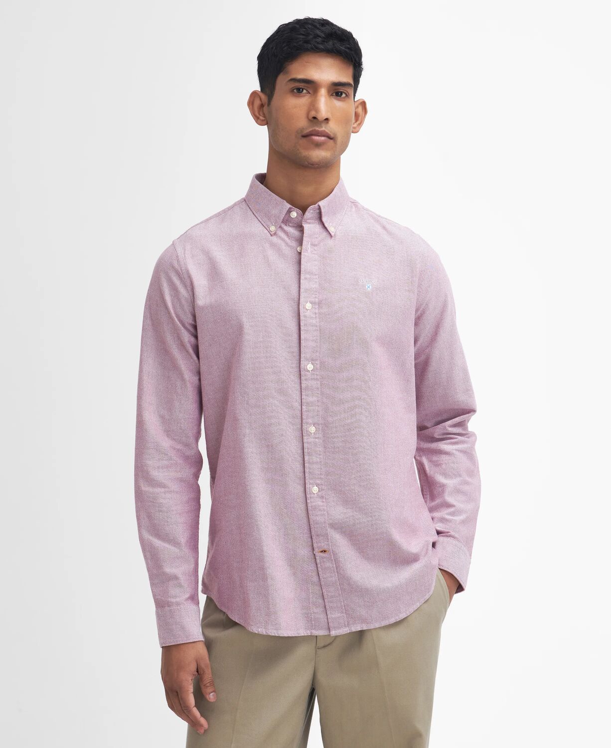 Barbour Oxtown Tailored Fit Oxford Shirt Highland Red 3