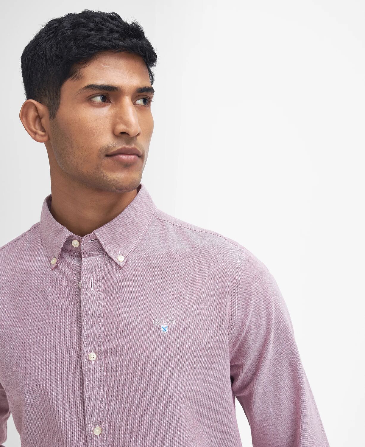 Barbour Oxtown Tailored Fit Oxford Shirt Highland Red 5