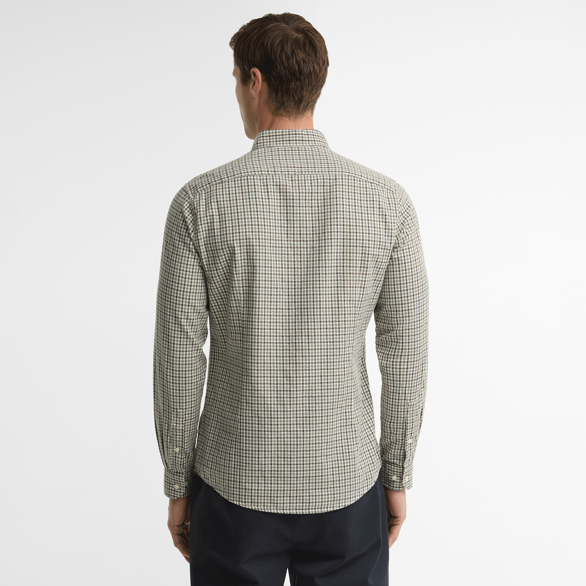 Barbour Padshaw Tailored Long-Sleeved Shirt Olive Mens