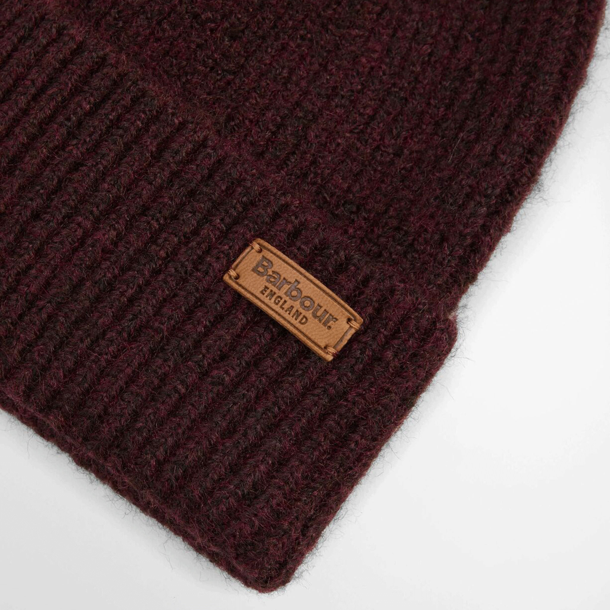 Barbour Pendel Knitted Beanie Wine