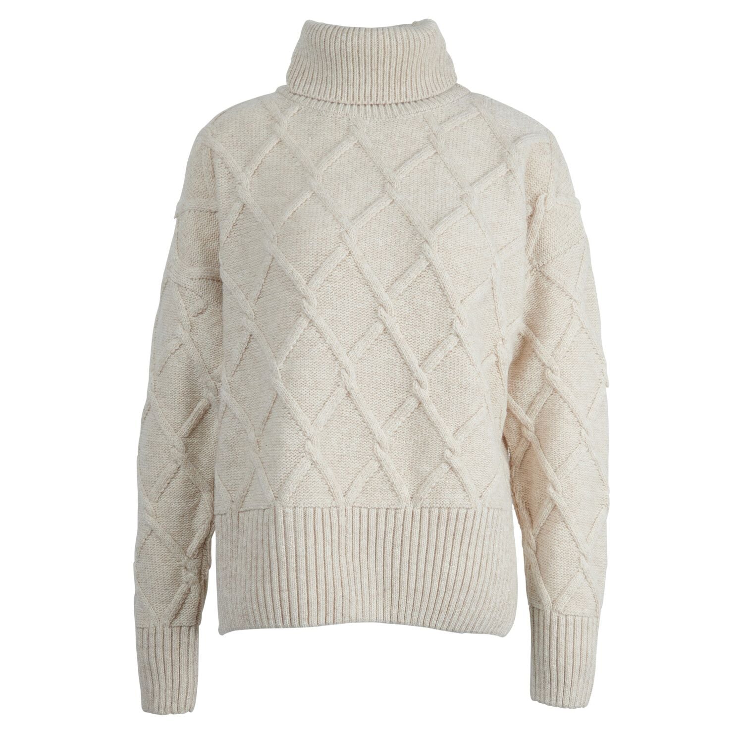 Barbour Perch Knitted Jumper Oatmeal 1