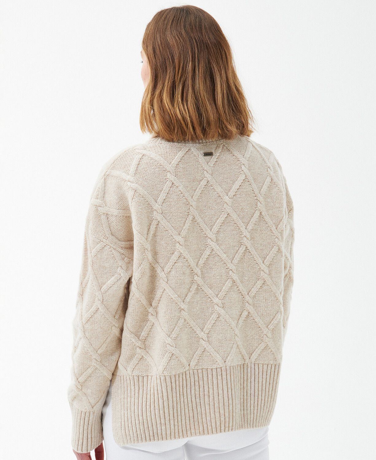 Barbour Perch Knitted Jumper Oatmeal 3