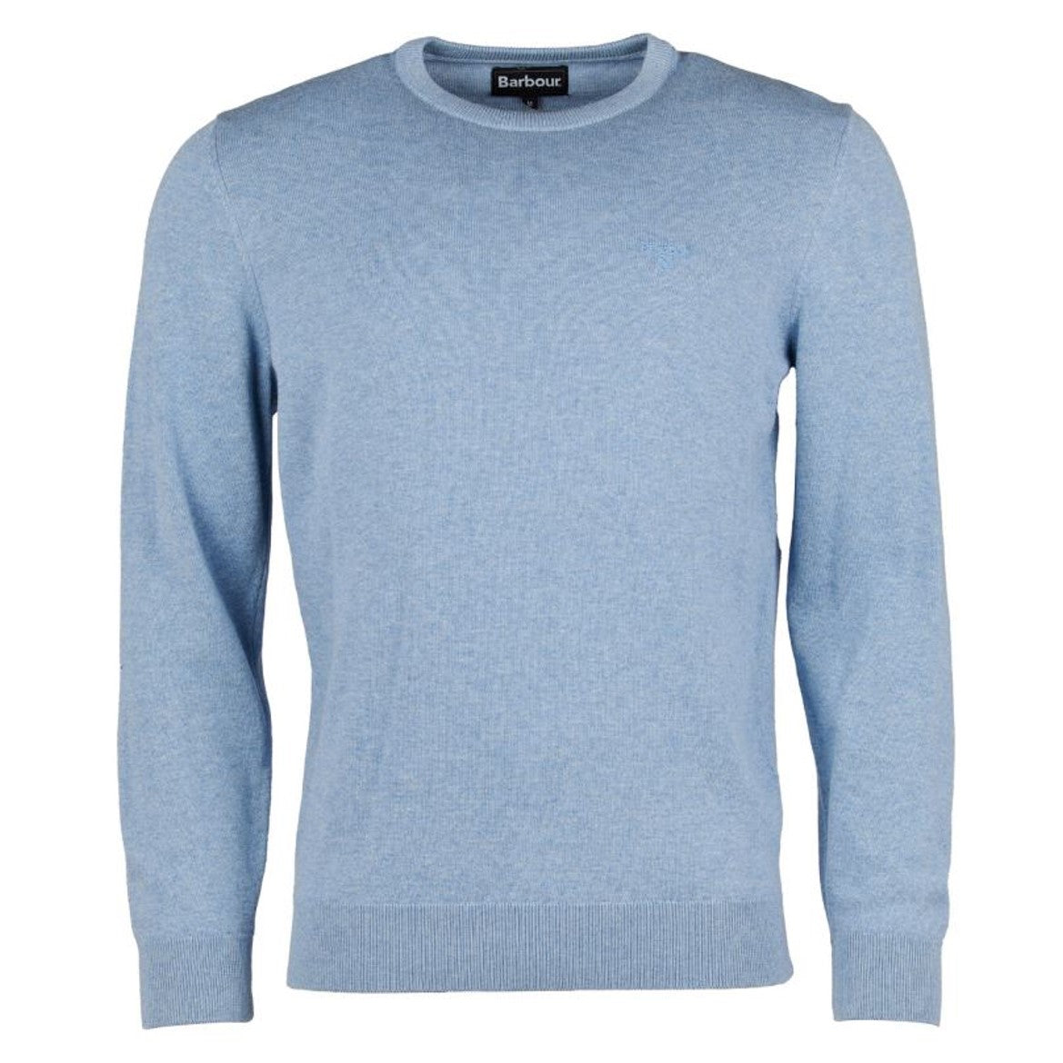 Barbour Pima Cotton Crew Neck Jumper Dark Chambray 1