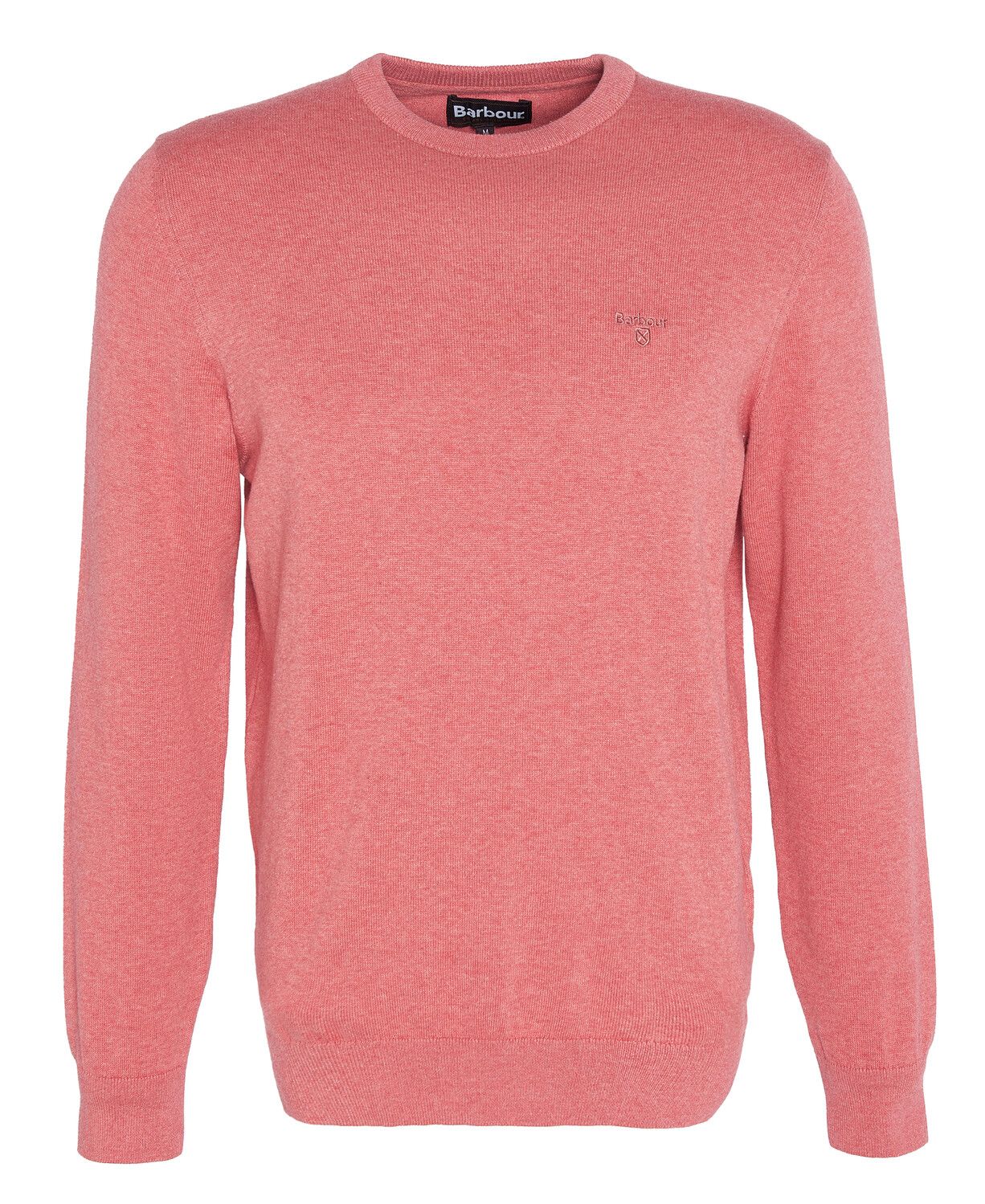 Barbour Pima Cotton Crew Neck Jumper Pink Clay 3