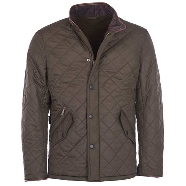Barbour Powell Quilted Jacket Olive 1