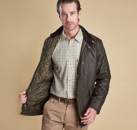 Barbour Prestbury Olive Wax Jacket