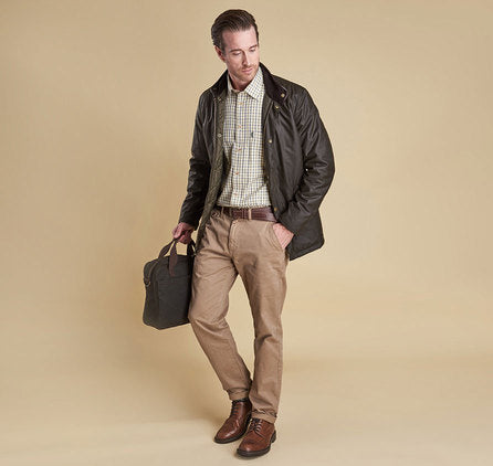 Barbour Prestbury Olive Wax Jacket