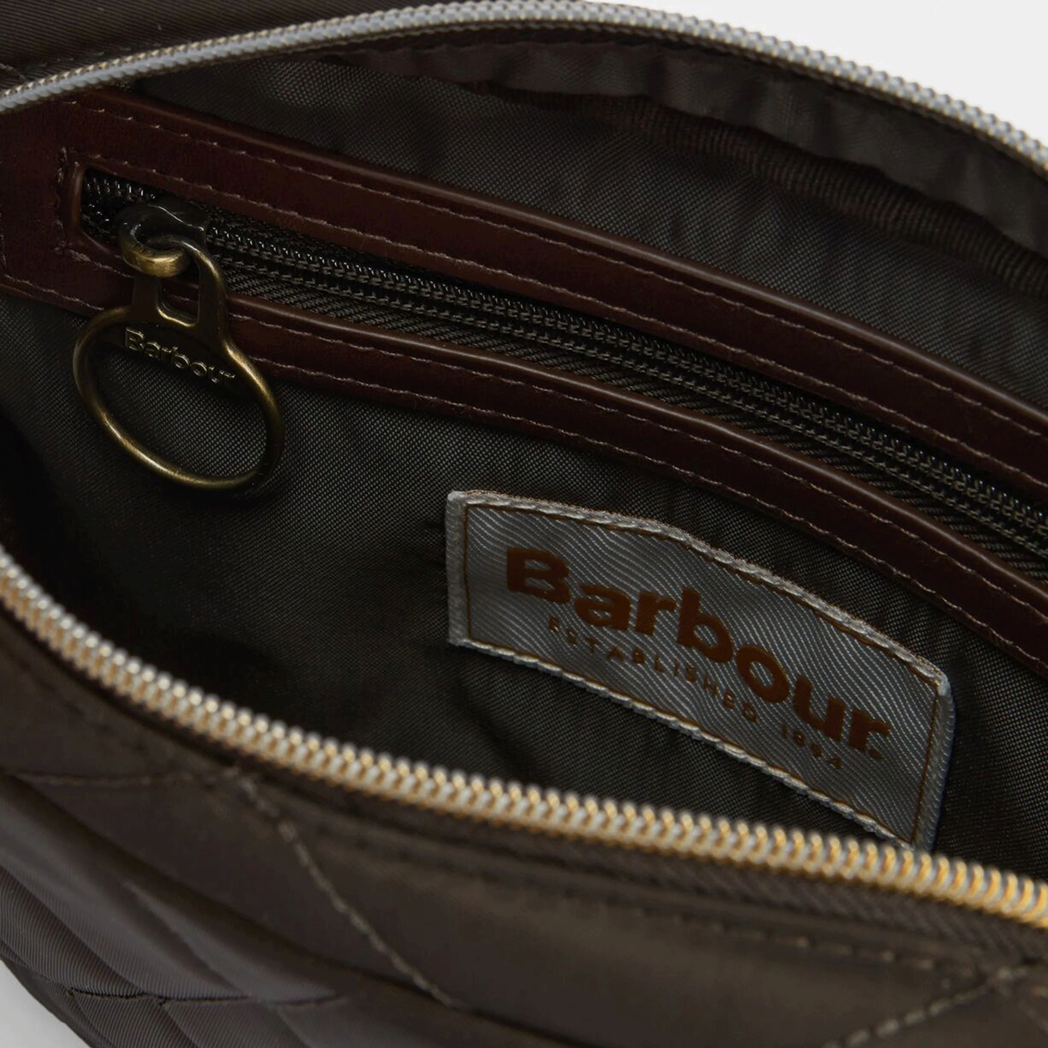 Barbour Quilted Crossbody Bag Olive