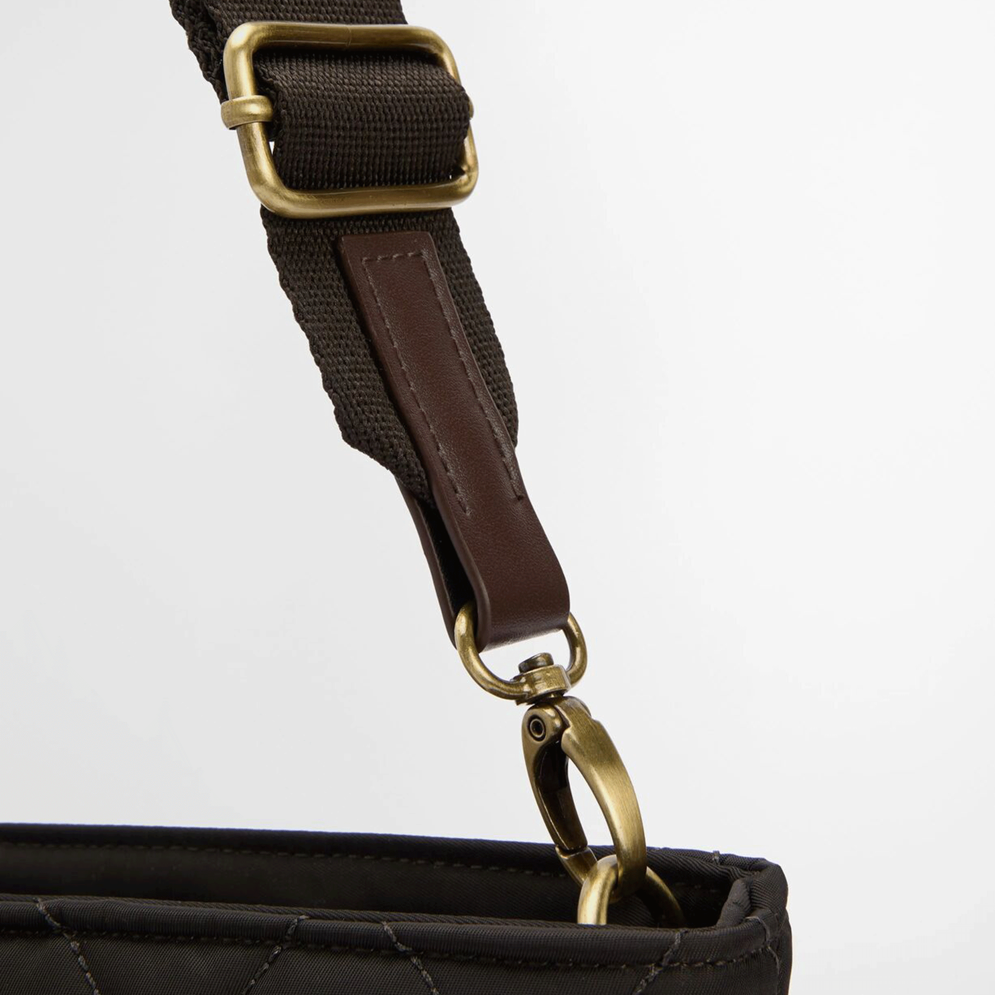 Barbour Quilted Mini Tote Bag Olive