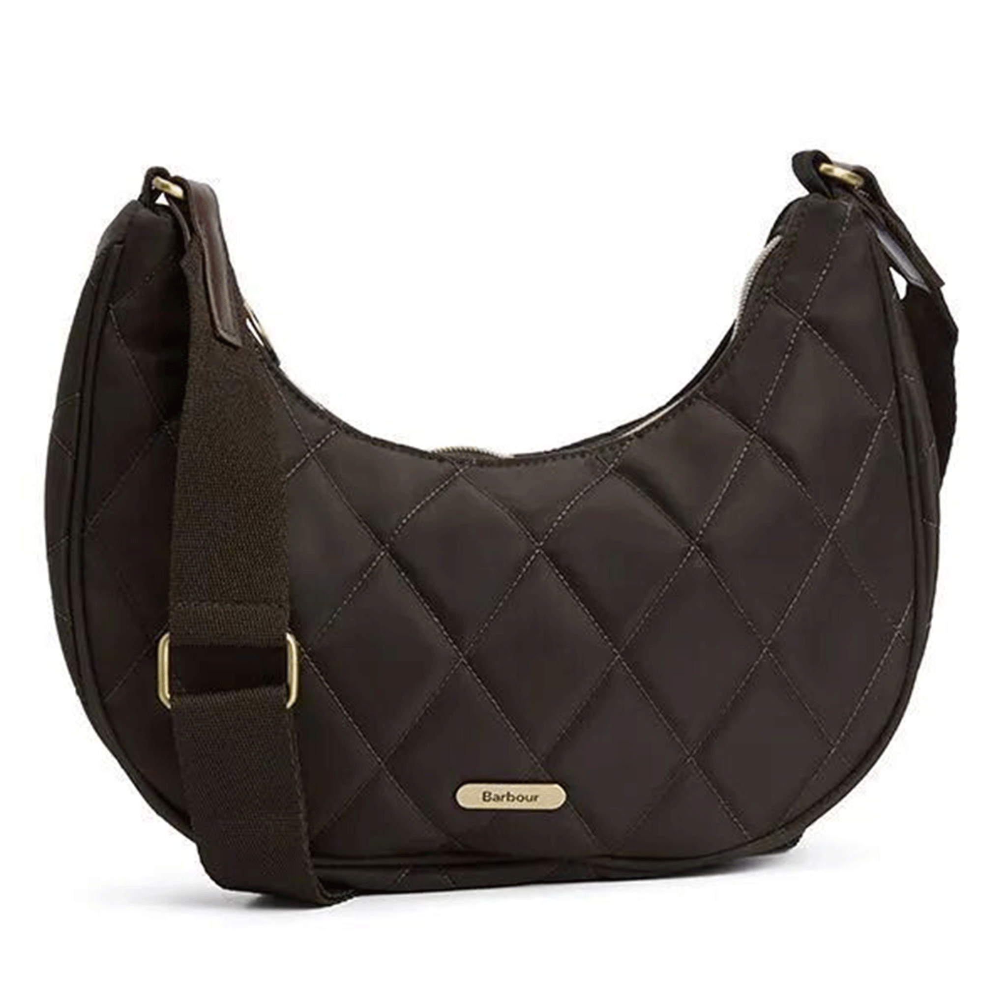 Barbour Quilted Sling Shoulder Bag Olive