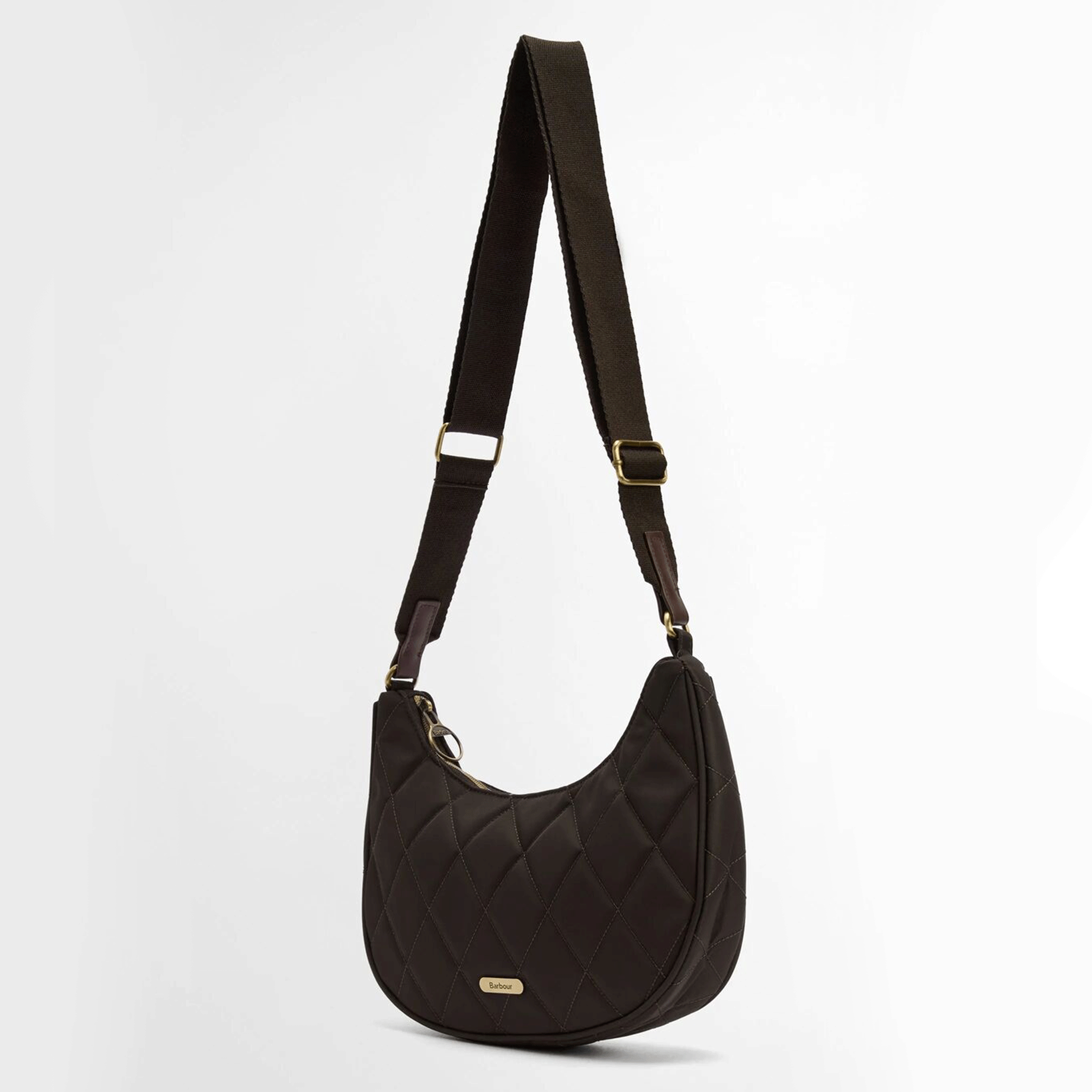 Barbour Quilted Sling Shoulder Bag Olive