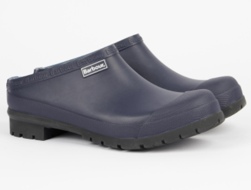 Barbour Quinn Ladies Welly Clogs Navy 2