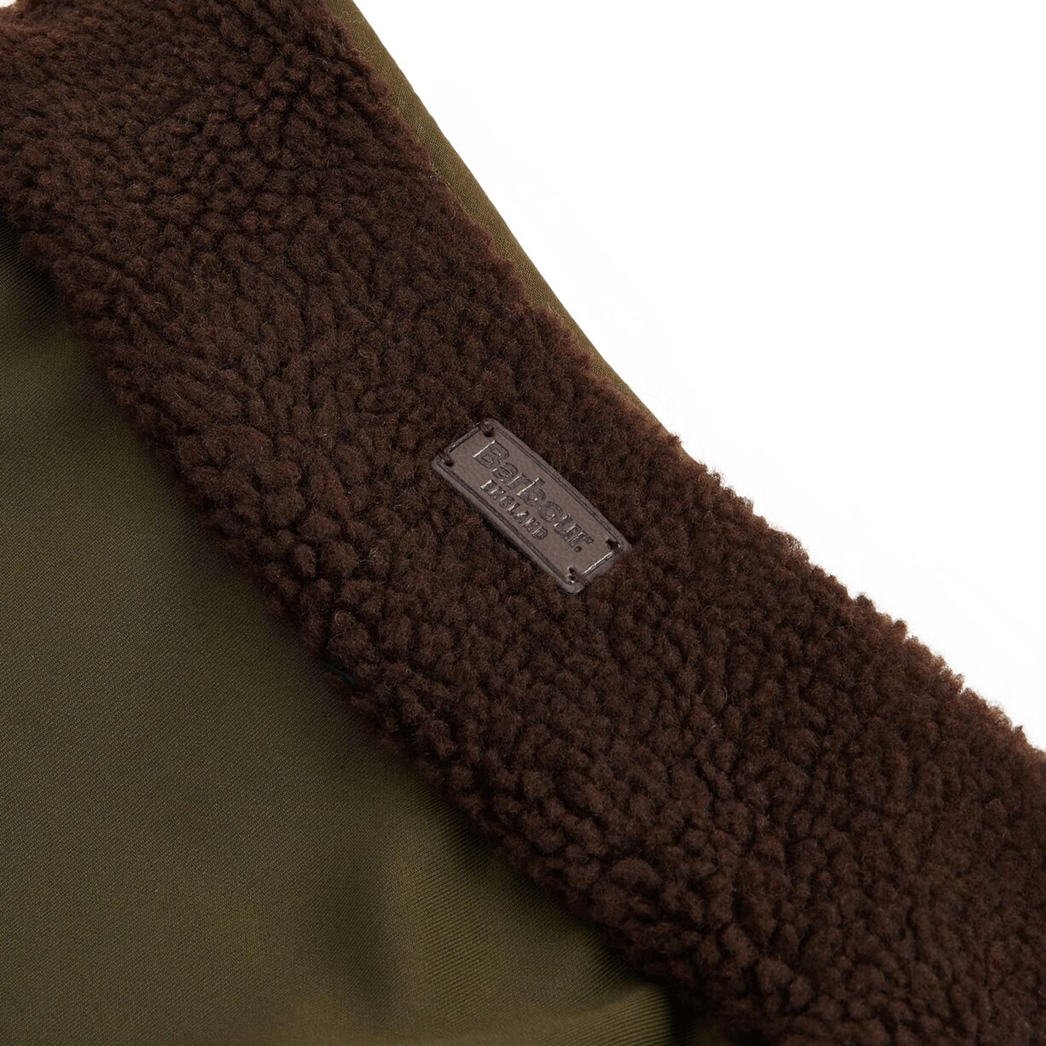Barbour Reversible Quilted Dog Coat Olive-Brown