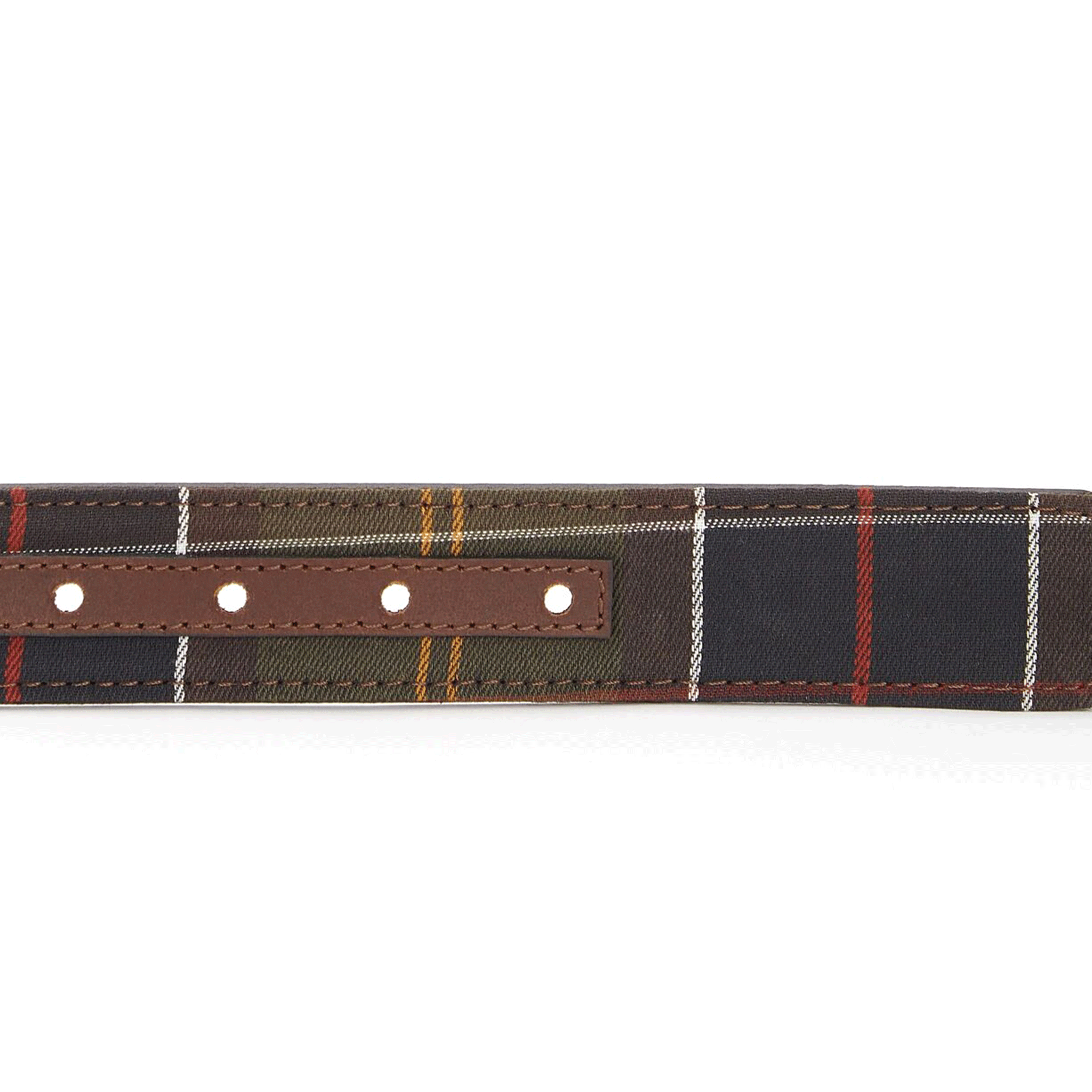 Barbour Reversible Tartan Leather Belt Classic Tartan-Brown