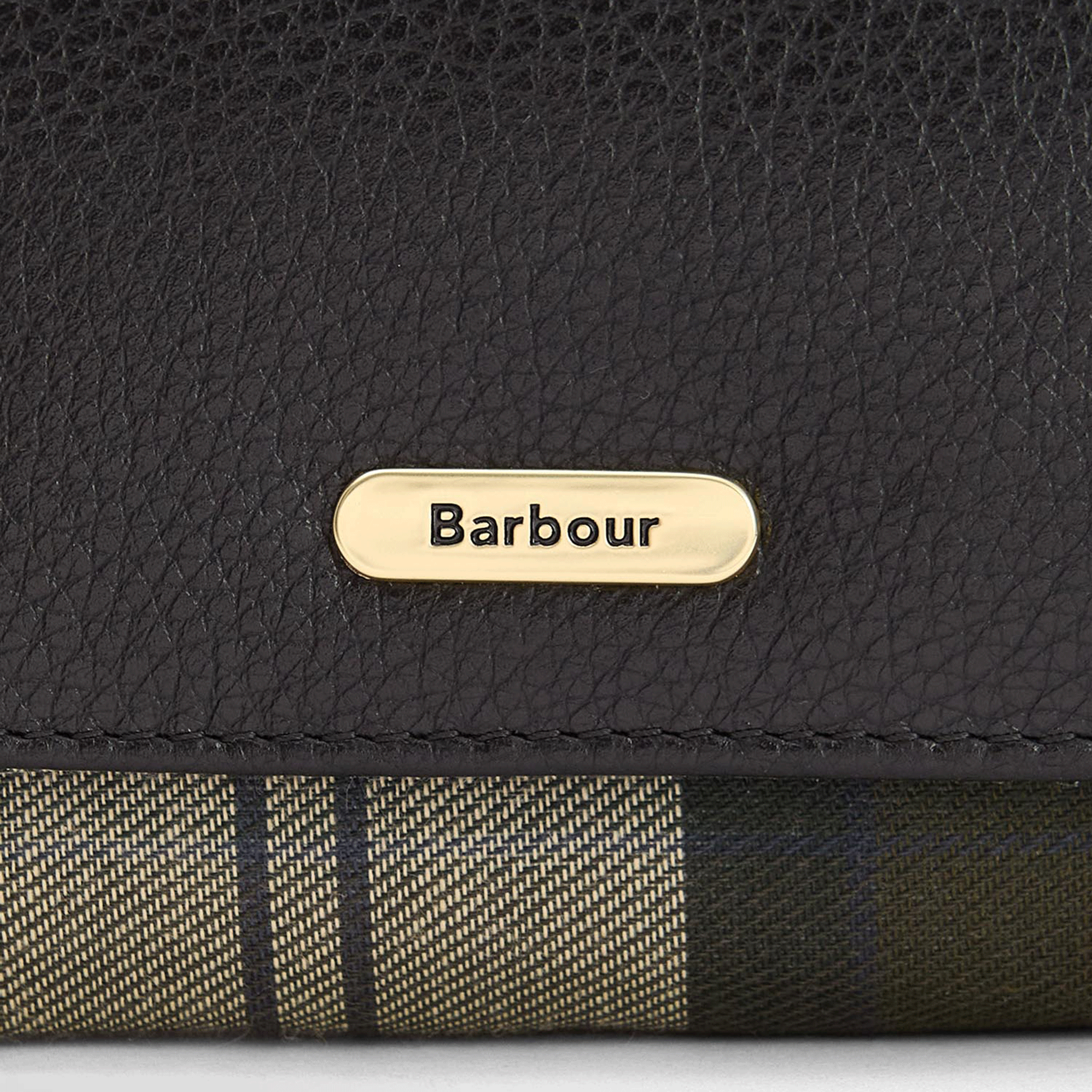 Barbour Rosa Leather French Purse Black-Ancient
