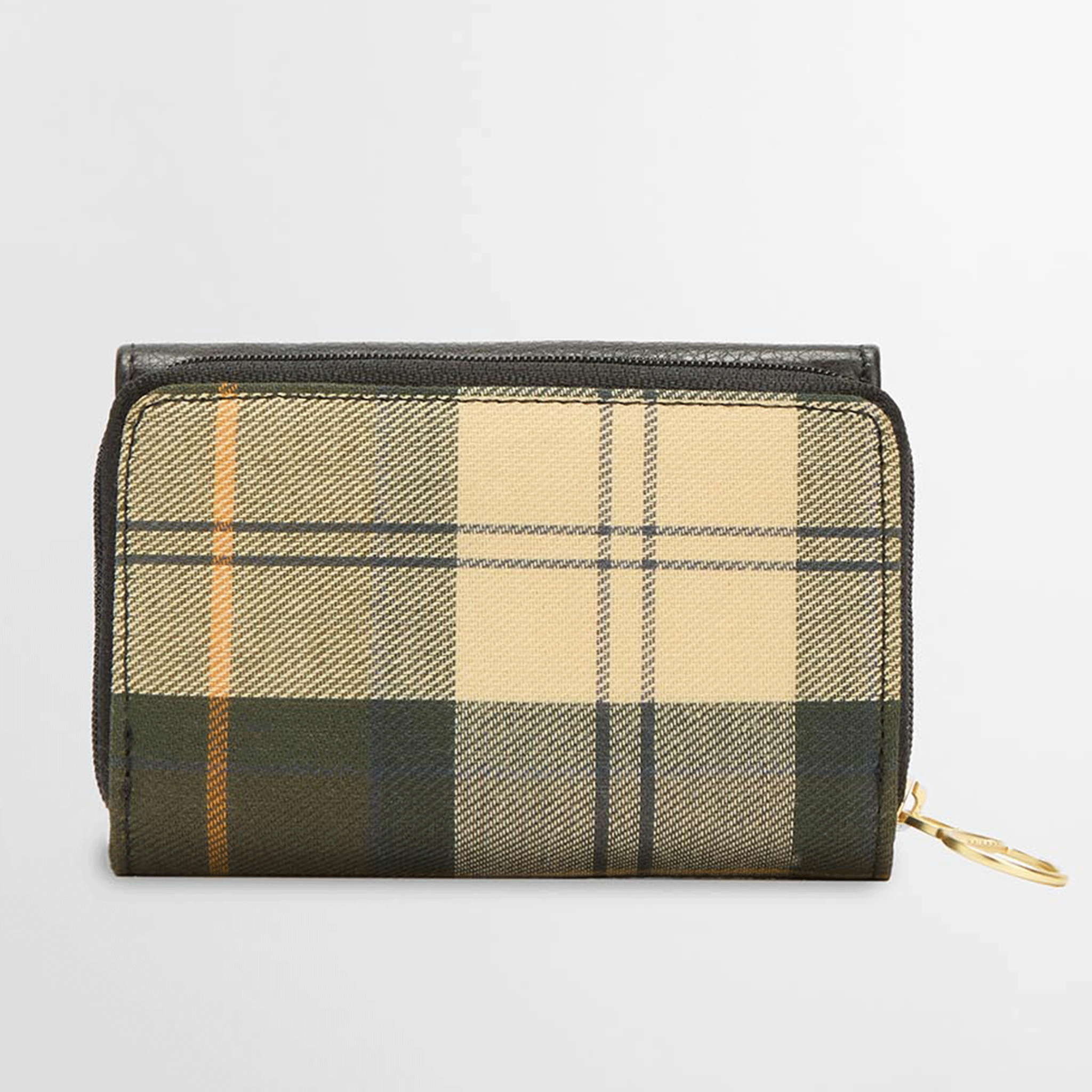 Barbour Rosa Leather French Purse Black-Ancient