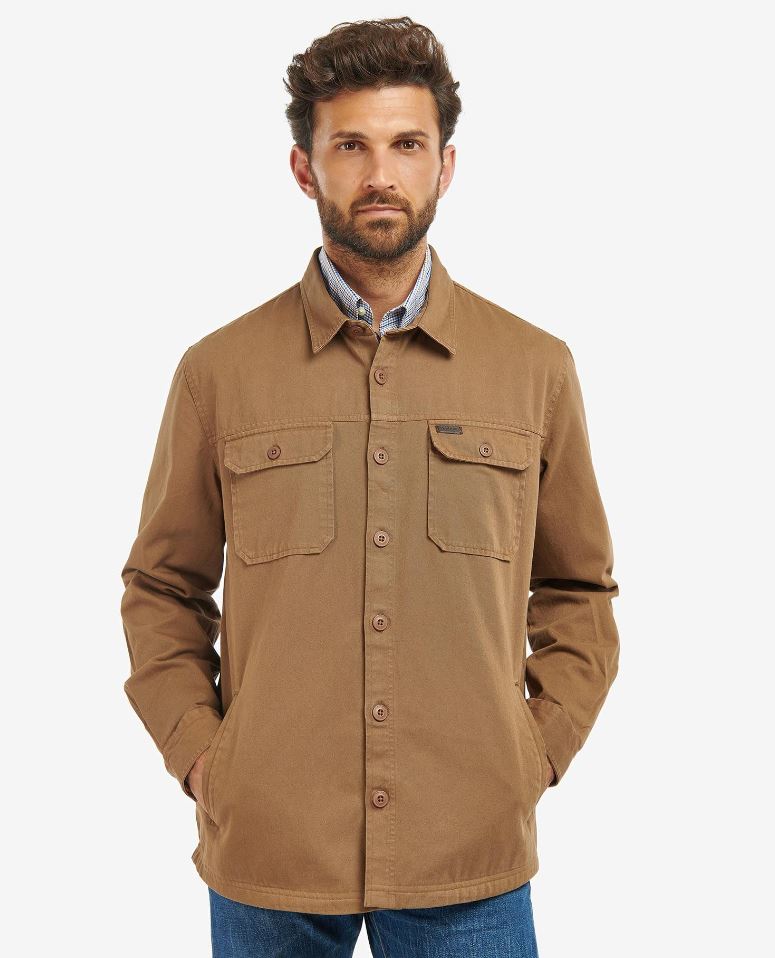 Barbour Rydale Overshirt Dark Sand 3