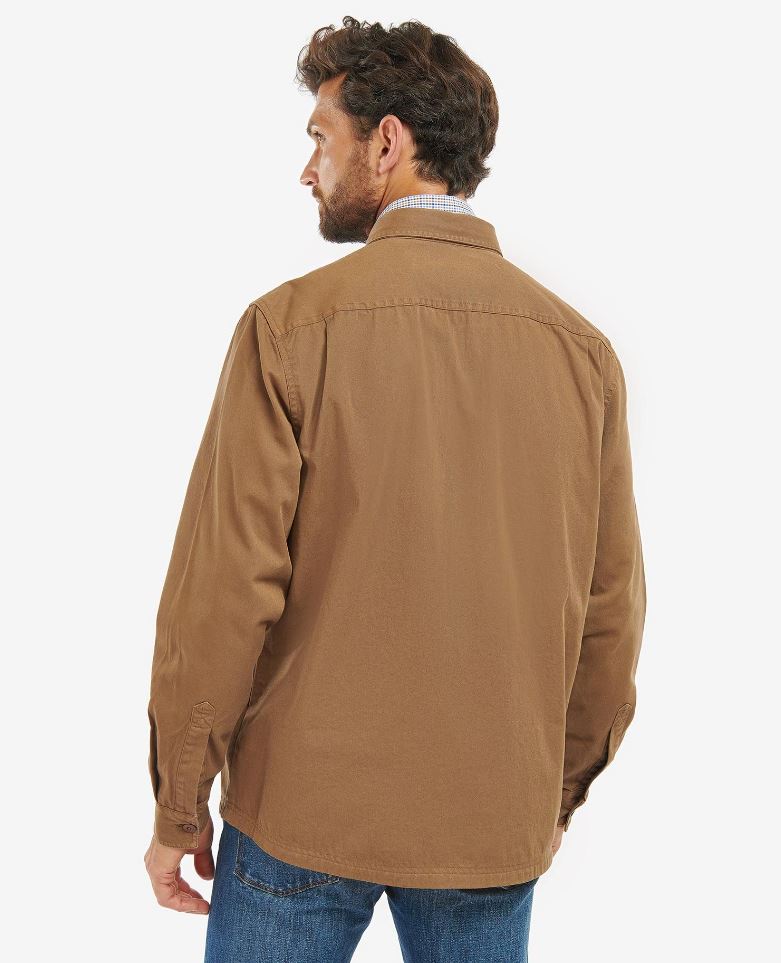 Barbour Rydale Overshirt Dark Sand 4
