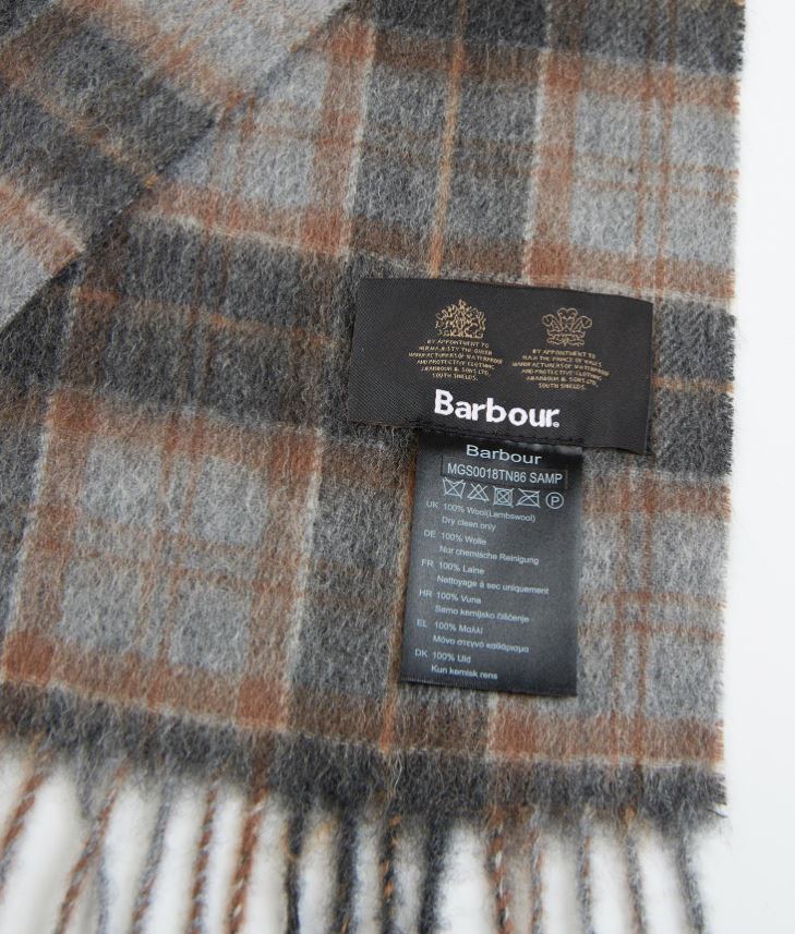 Barbour Scarf & Glove Gift Set Greystone 4