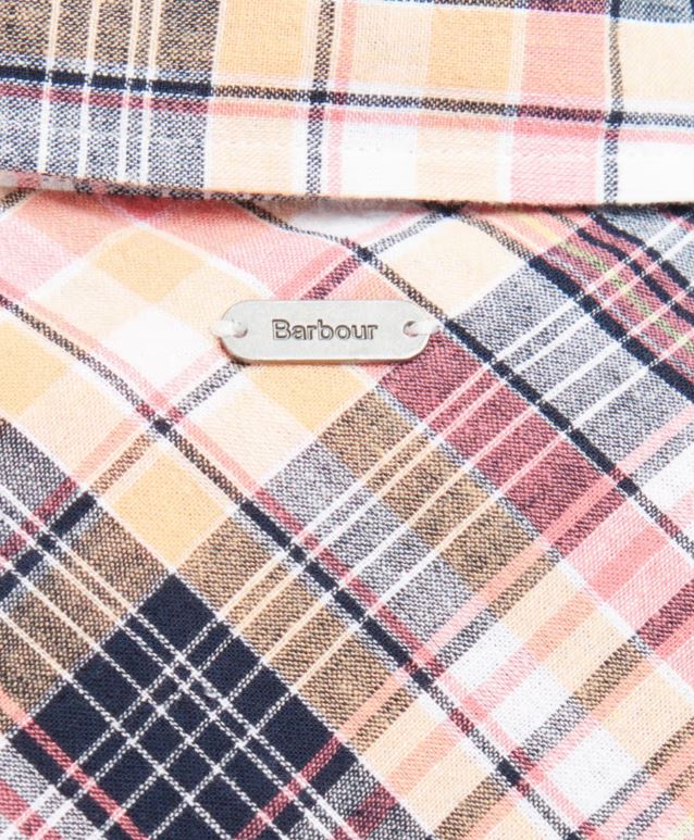 Barbour Seaglow Ladies Shirt Navy Check 3