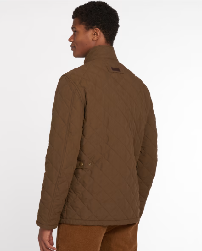 Barbour Shoveler Quilted Jacket Dark Sand 2