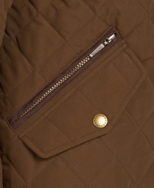 Barbour Shoveler Quilted Jacket Dark Sand 4