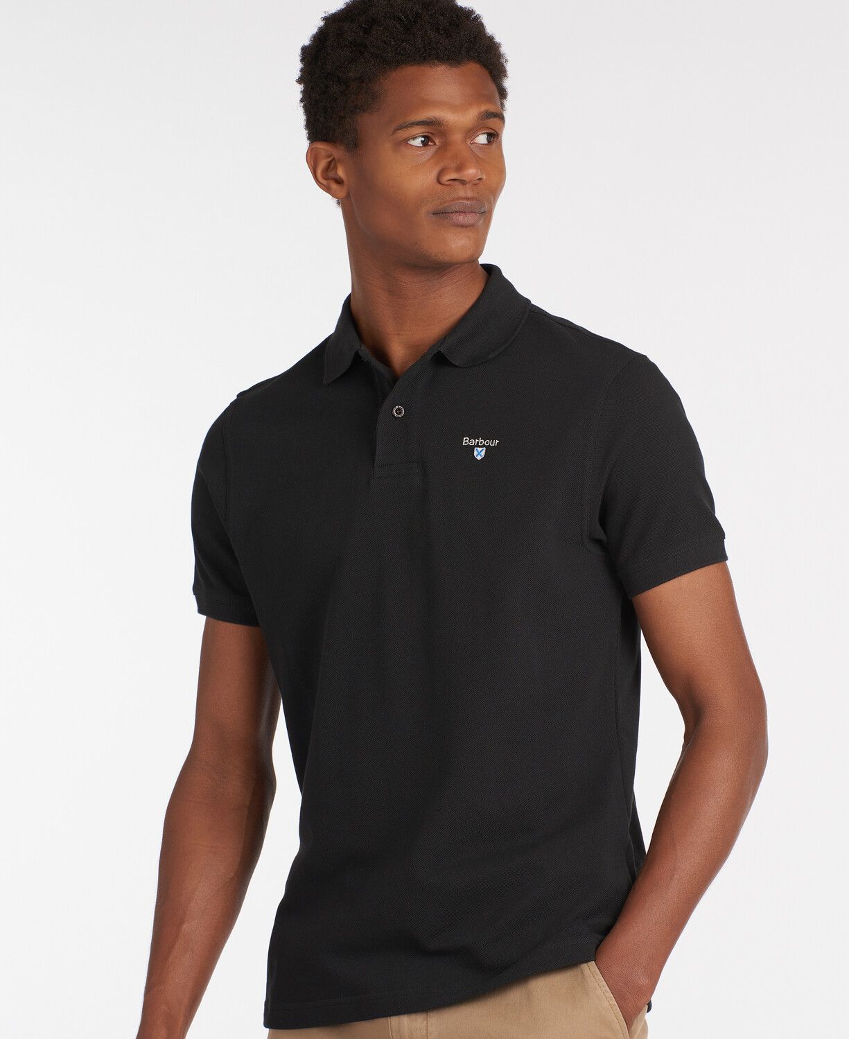 Barbour Sports Polo Shirt Black 2
