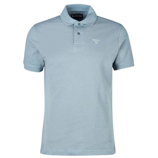 Barbour Sports Polo Shirt Washed Blue 1