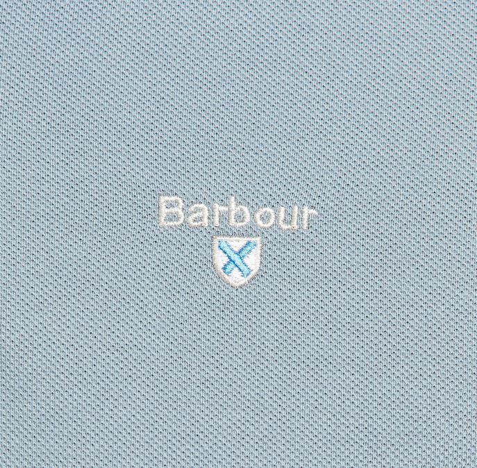 Barbour Sports Polo Shirt Washed Blue 3