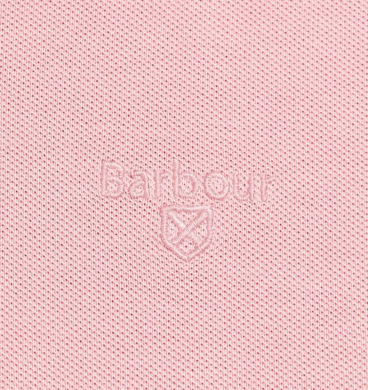 Barbour Wash Sports Polo Shirt Pink Salt 3
