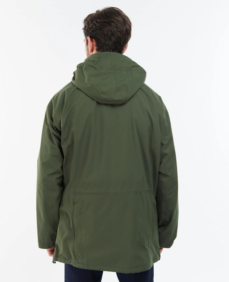 Barbour Swinton Lightweight Waterproof Jacket Olive 2