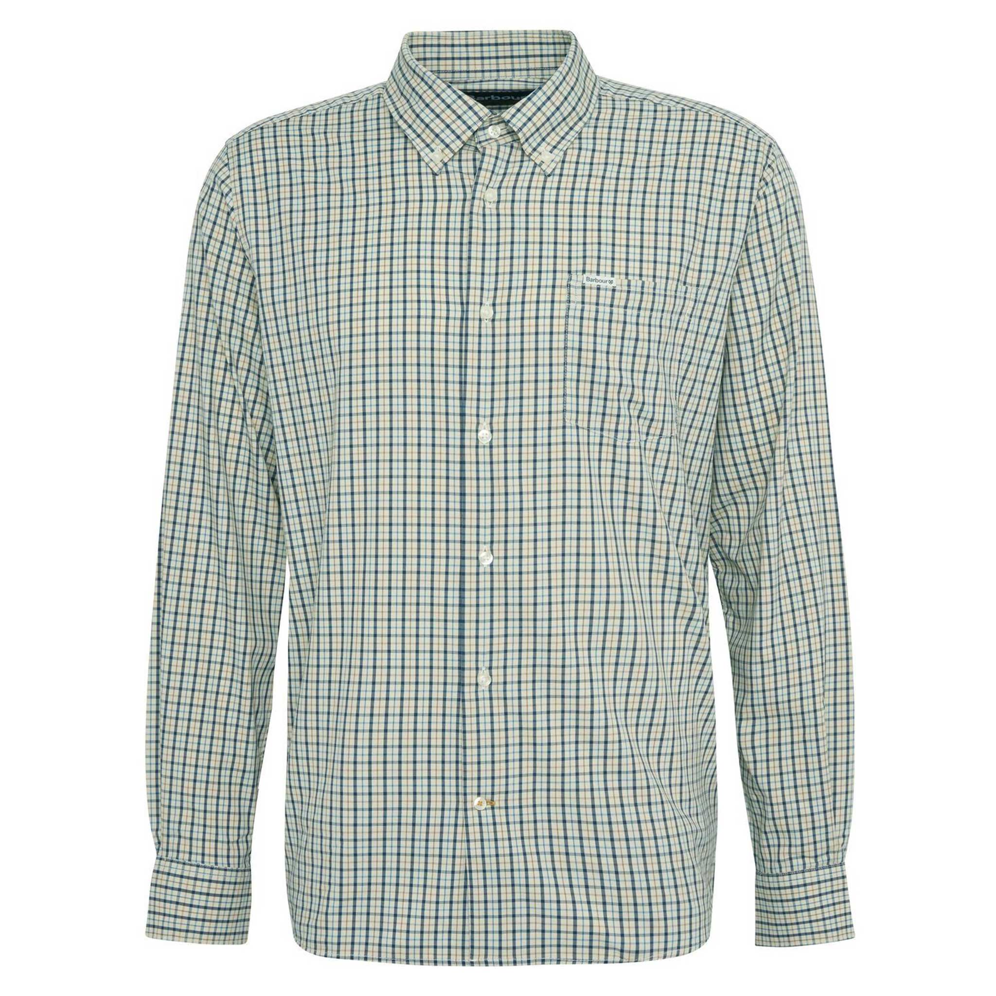 Barbour-Teesdale-Men's-Performance-Shirt-Stone-1
