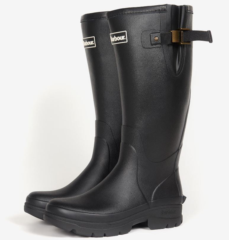 Barbour Tempest Men's Neoprene Wellington Boots Black 2
