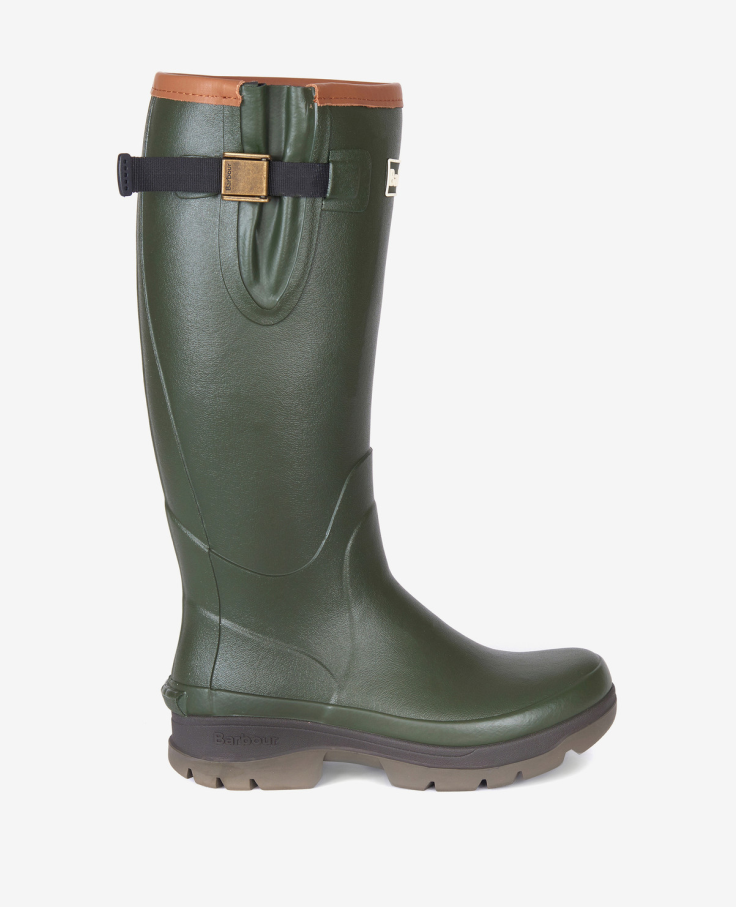 Barbour Tempest Women's Neoprene Wellington Boots Olive 2