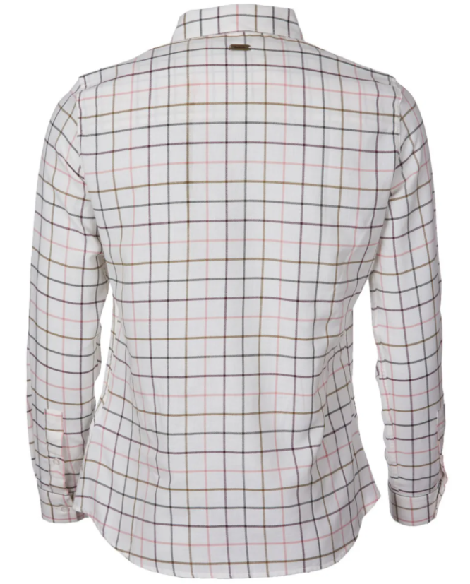 Barbour Triplebar Ladies Check Shirt Cloud 2