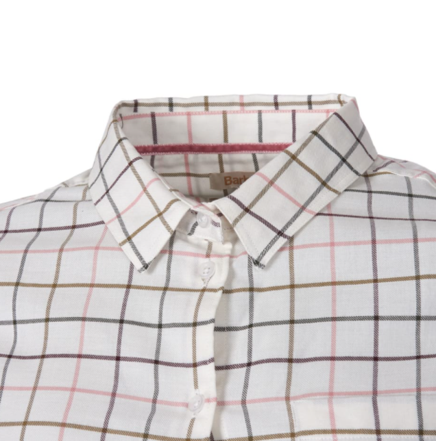 Barbour Triplebar Ladies Check Shirt Cloud 3