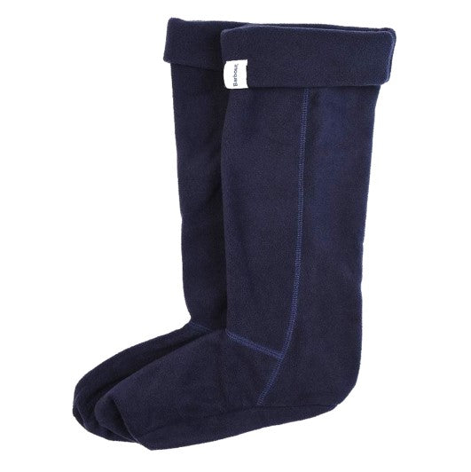 Barbour Unisex Fleece Wellington Socks Classic Navy 1
