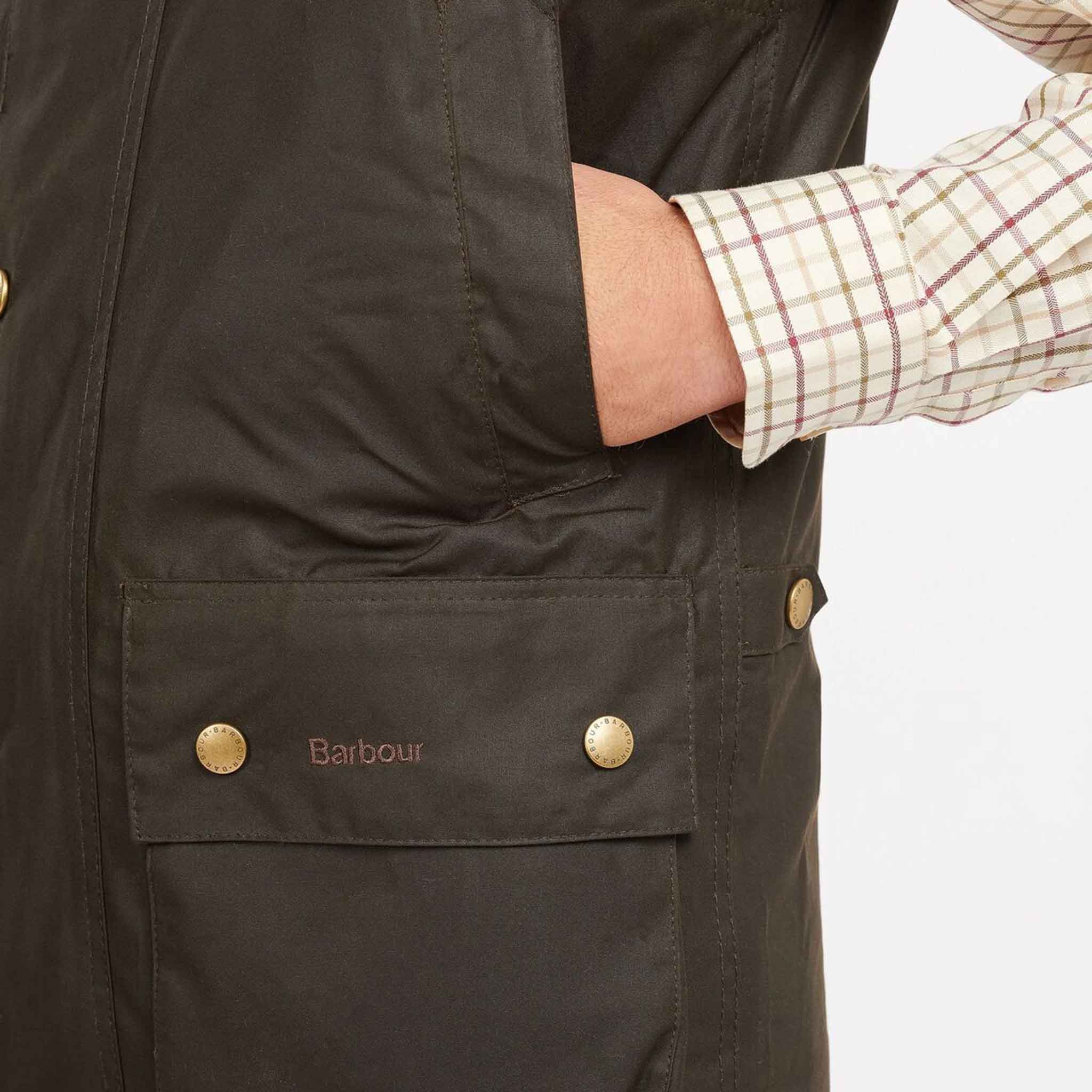 Barbour Westmorland Wax Gilet Olive
