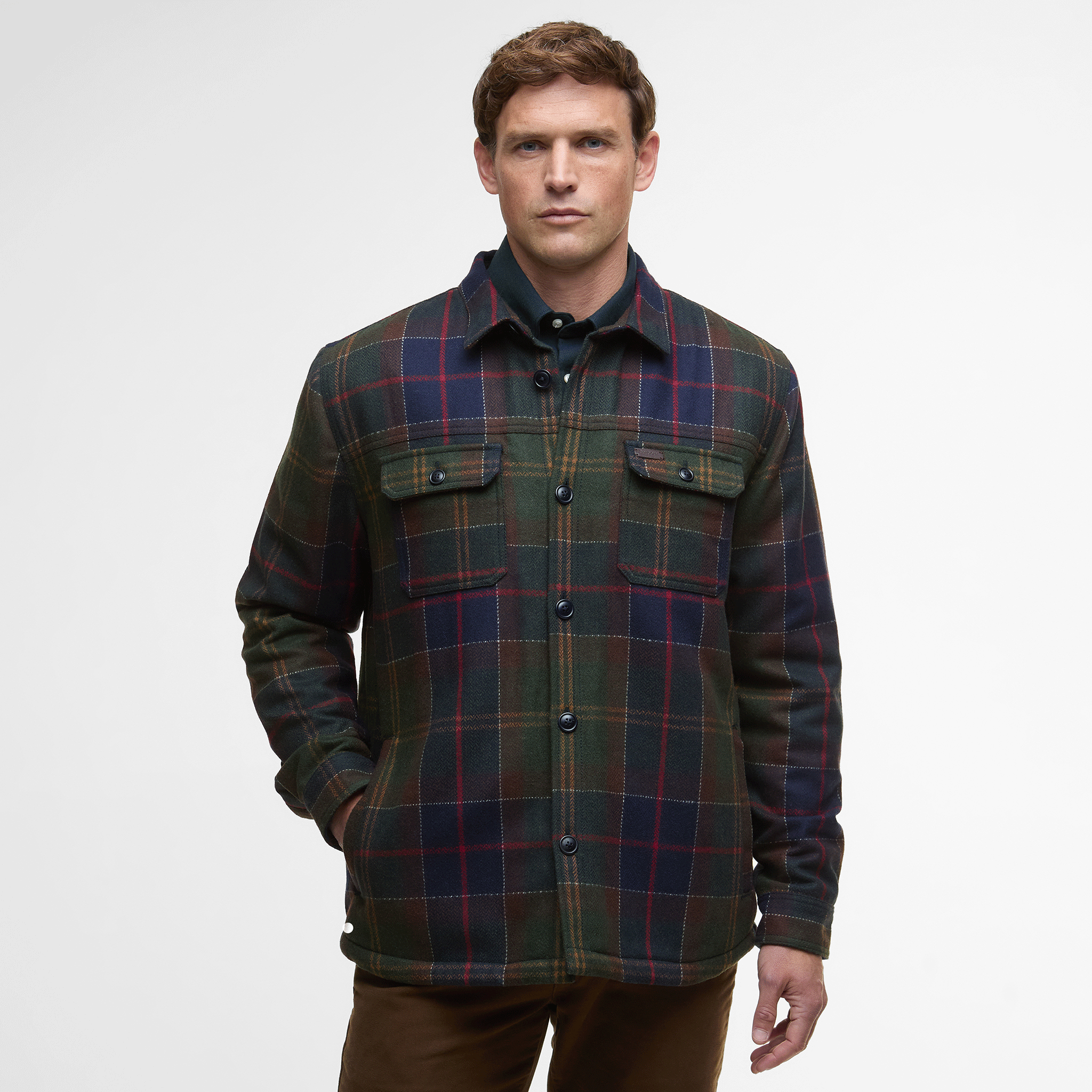 Barbour Wilberry Overshirt Classic Tartan Mens