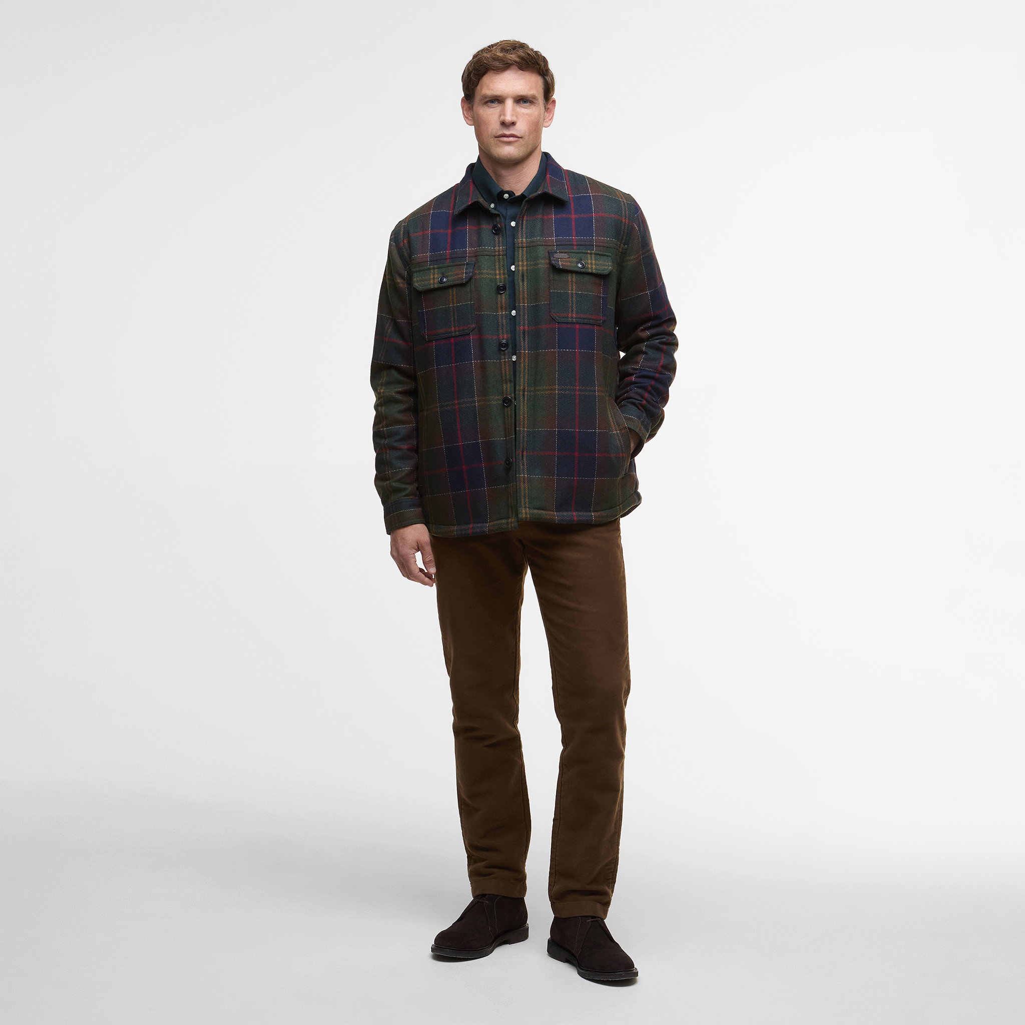 Barbour Wilberry Overshirt Classic Tartan Mens