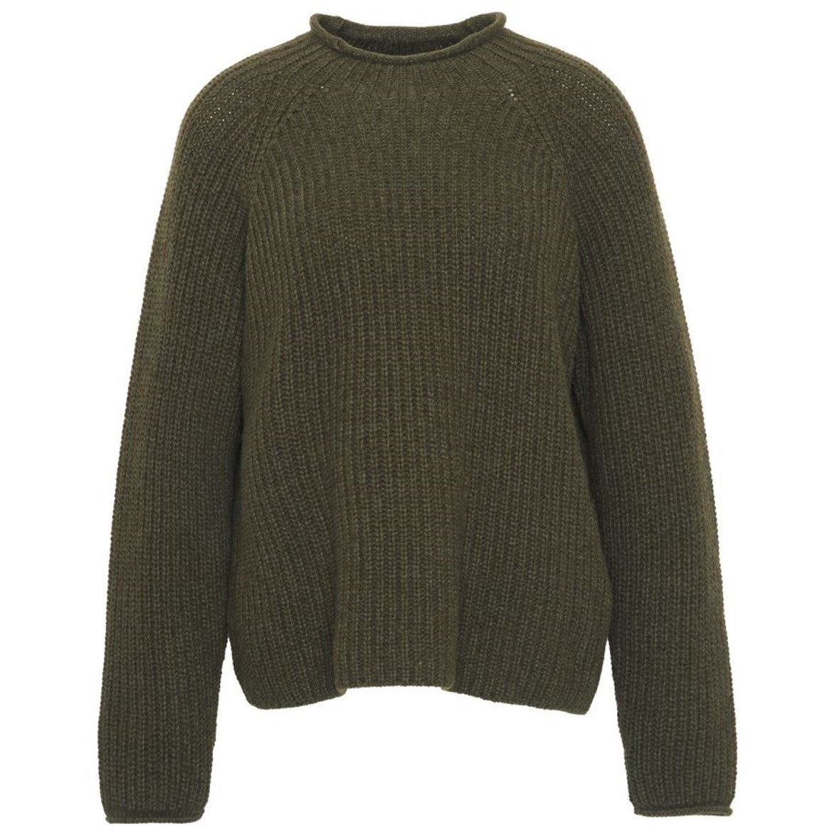 Barbour Willow Ladies High Neck Jumper Olive 2