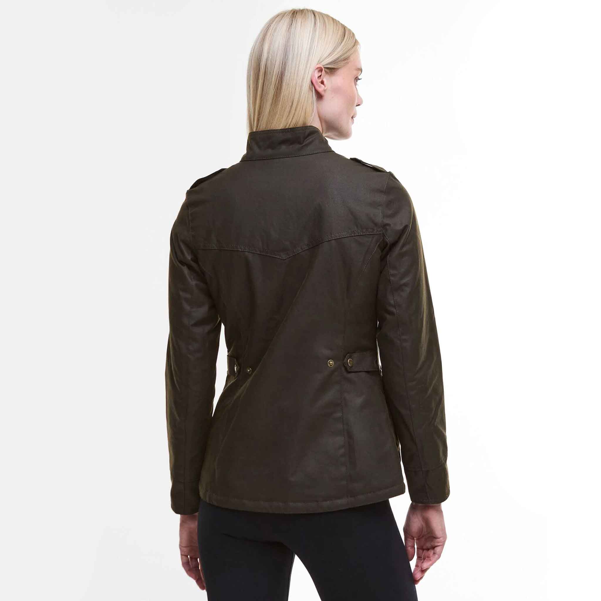 Barbour Winter Defence Waxed Cotton Jacket Olive Classic