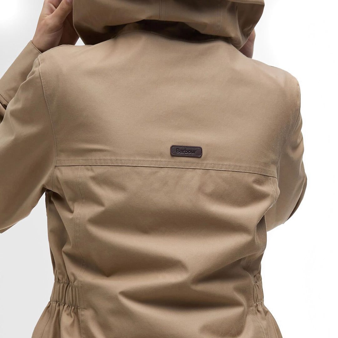 Barbour Maple Ladies Waterproof Jacket Military Brown-Ancient Tartan