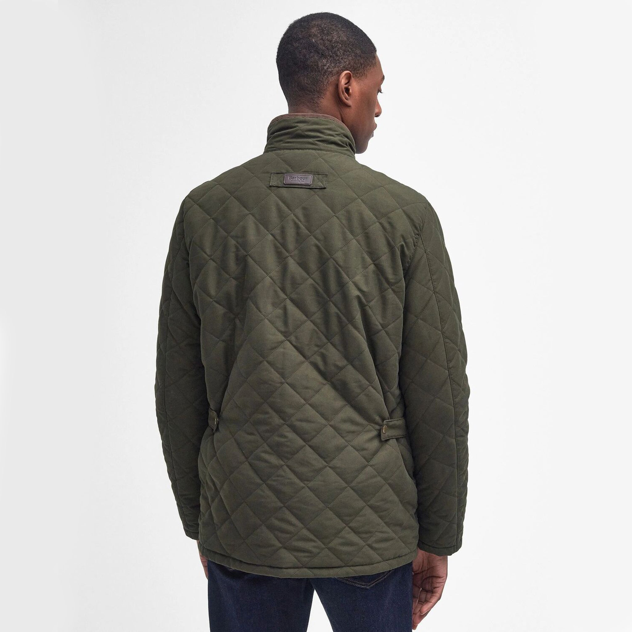 Barbour Men's Waterproof Shoveler Quilted Jacket Dark Olive