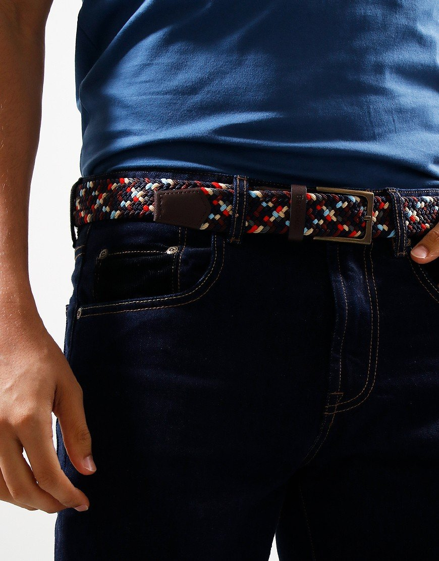 Barbour Ford Men's Woven Belt Navy Mix