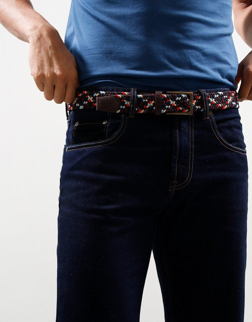 Barbour Ford Men's Woven Belt Navy Mix