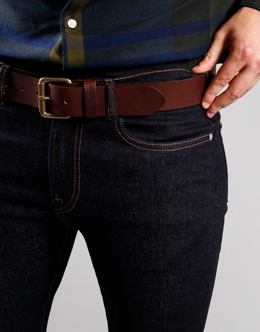 Barbour Men's Allanton Leather Belt Brown
