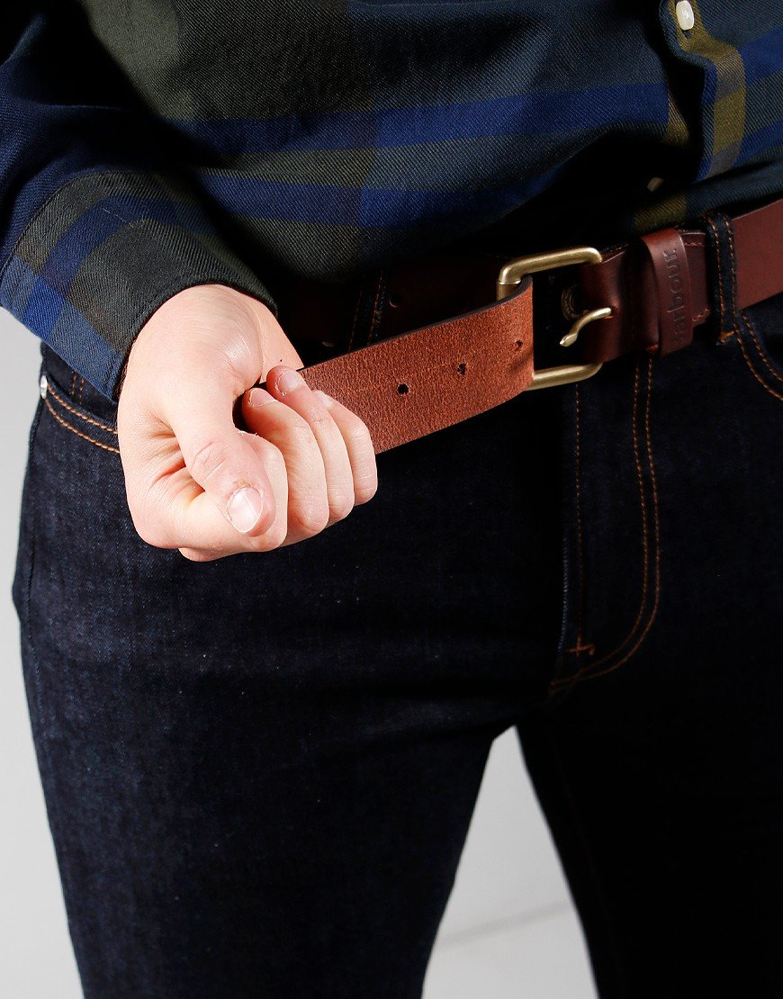 Barbour Men's Allanton Leather Belt Brown