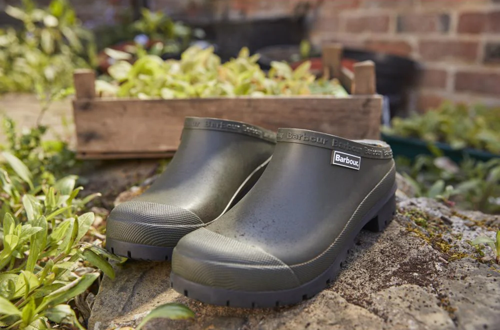 Barbour Quinn Men's Welly Clogs Olive